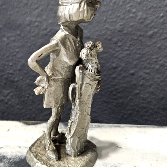 Golf Golfers Lot/2 Stew Mulligan 80's Lady Golfer Pewter 80's" Collectible Gift - Picture 5 of 16
